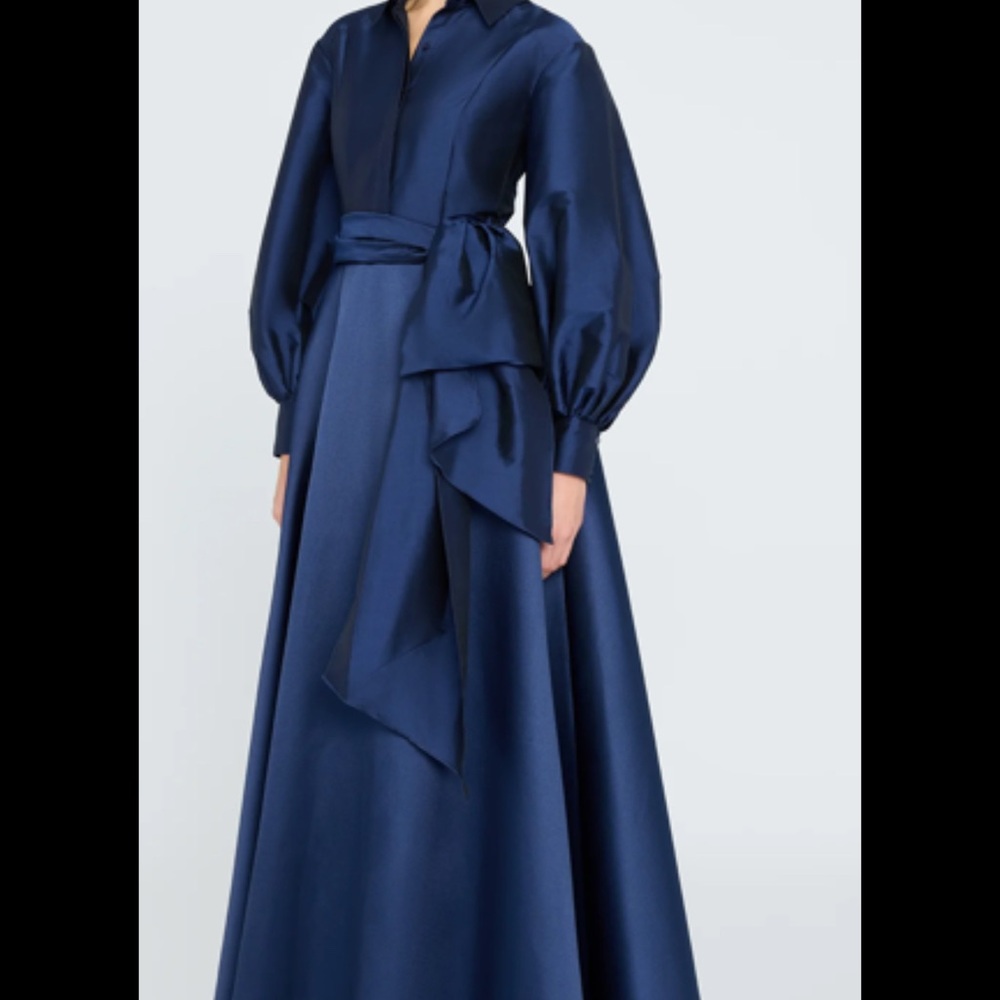Elegant Navy Blue Formal Gown by Theia